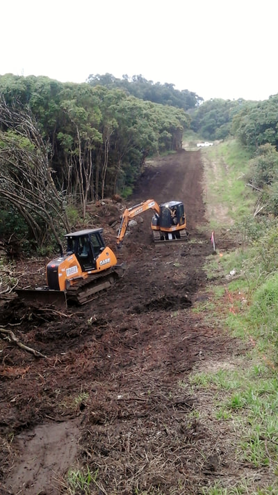 Construction of new road, private subdivision, Haiku HI